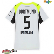Camiseta Borussia Dortmund Ramy Bensebaini #5 Visitante Equipación para mujer 2025-26 manga corta